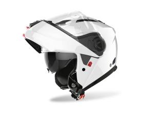 На фото Шлем модуляр AIROH Phantom S, белый (с пинлоком)